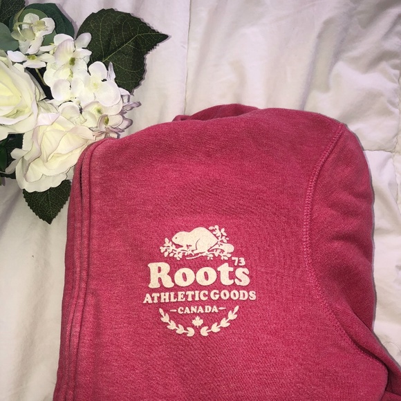 Roots Pink Zip-Up Sweater - Picture 1 of 2